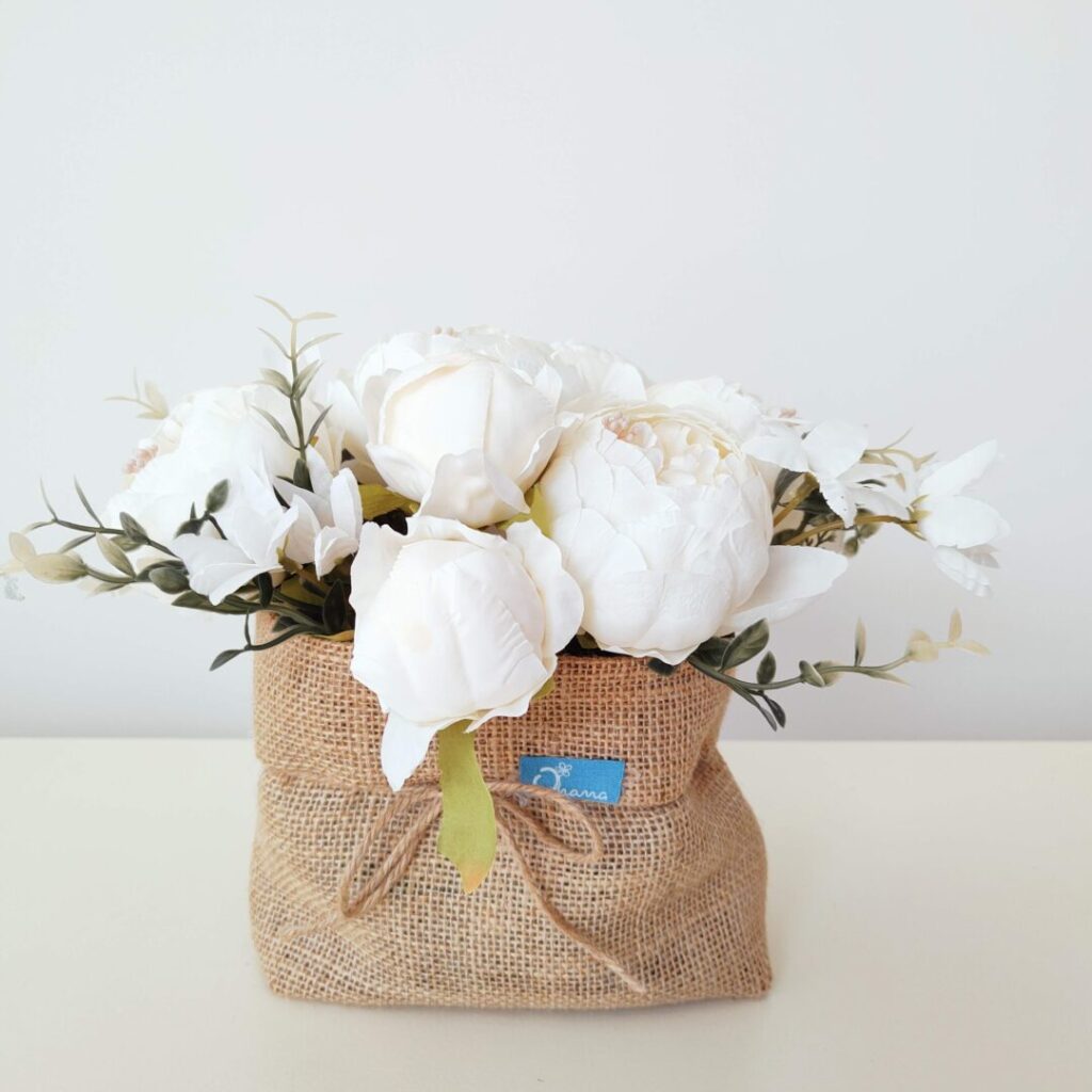 Saco peonias Chic blanco